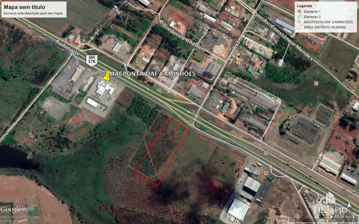 Terreno à venda no Distrito Industrial de Ponta Grossa